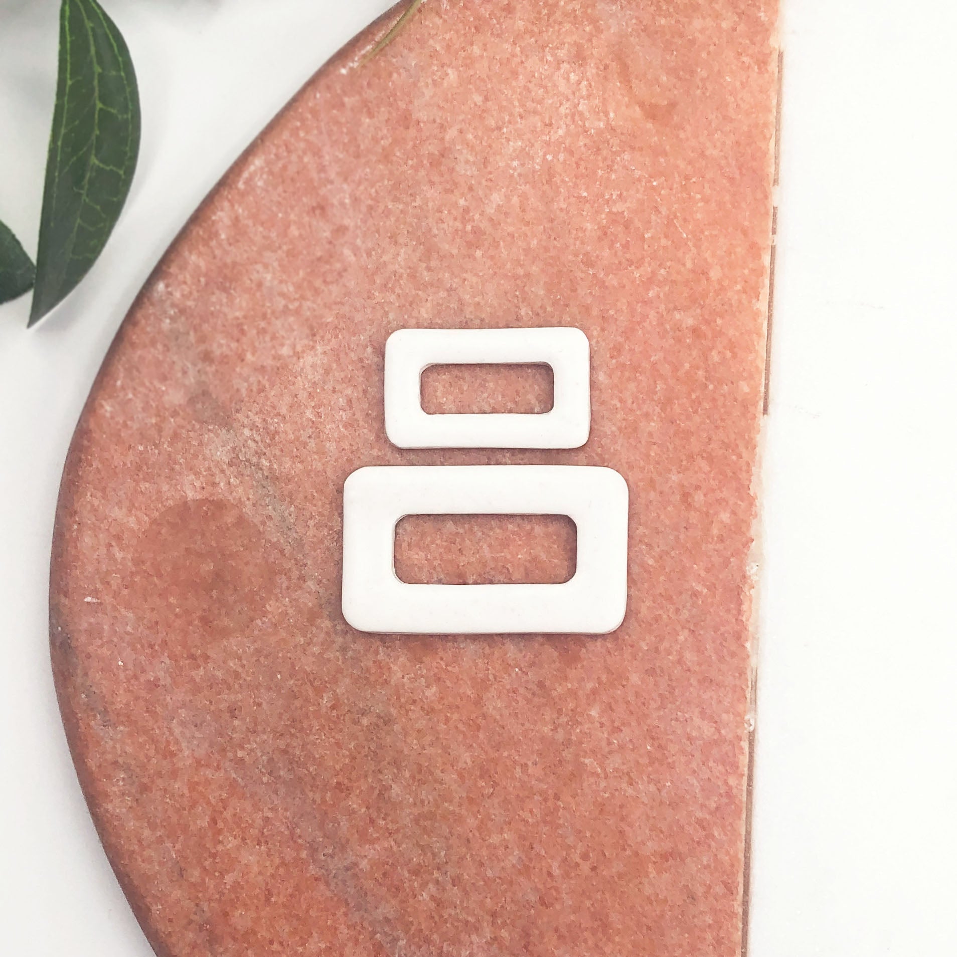 Rounded rectangle donut clay cutter for polymer clay jewellery makers