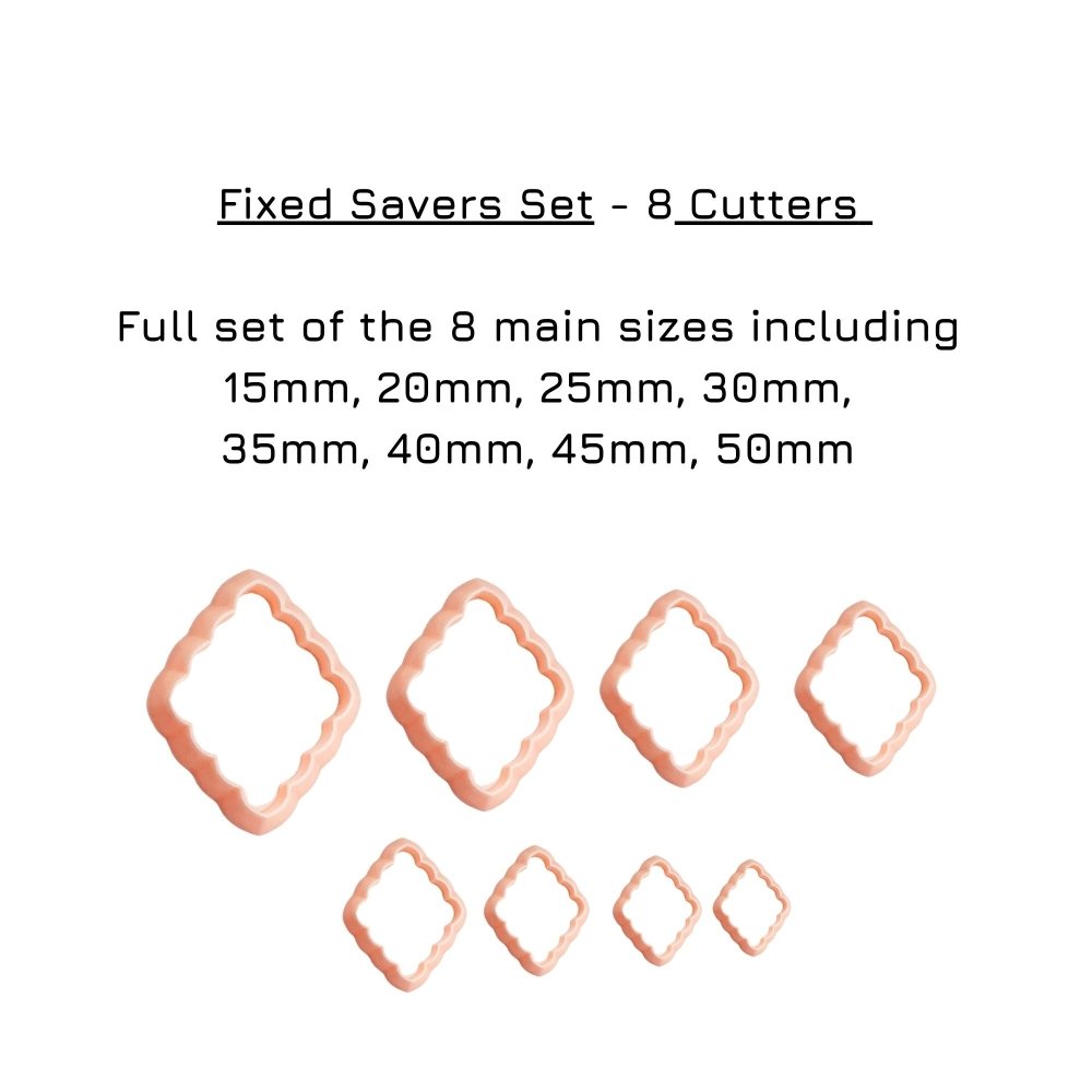 Scalloped Diamond Clay Cutter -