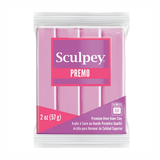 Sculpey Premo  Polymer Clay | Carnation - 57g - limited edition - packaging with pink and purple design on a white background. 