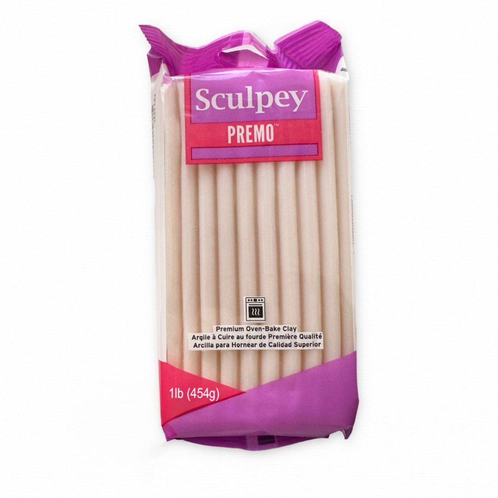 Sculpey Premo Polymer Clay | 454g - White Translucent - 