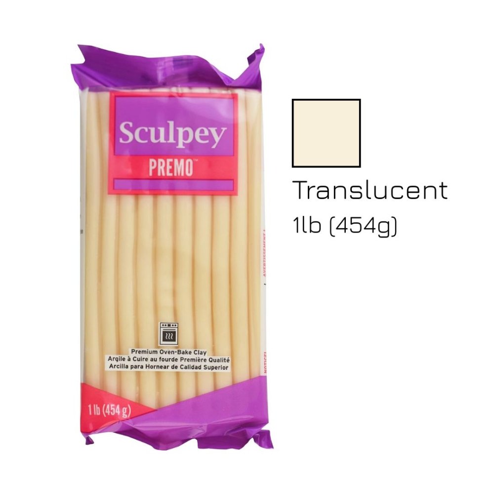 Sculpey Premo Polymer Clay | Translucent 454g - 