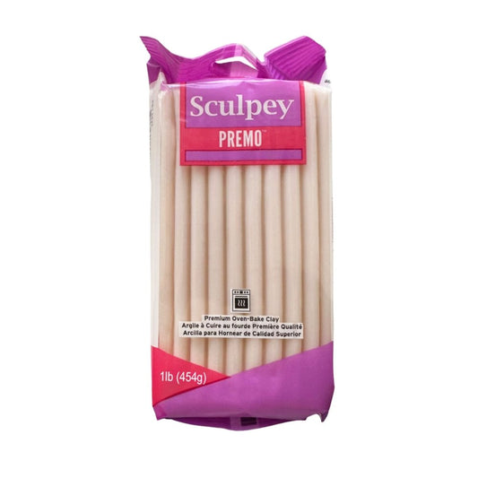 Sculpey Premo Polymer Clay | White Translucent 454g - 1lb Large- Kaly and klay