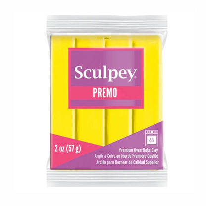 Sculpey Premo Polymer Clay | Zinc Yellow - 57g - 