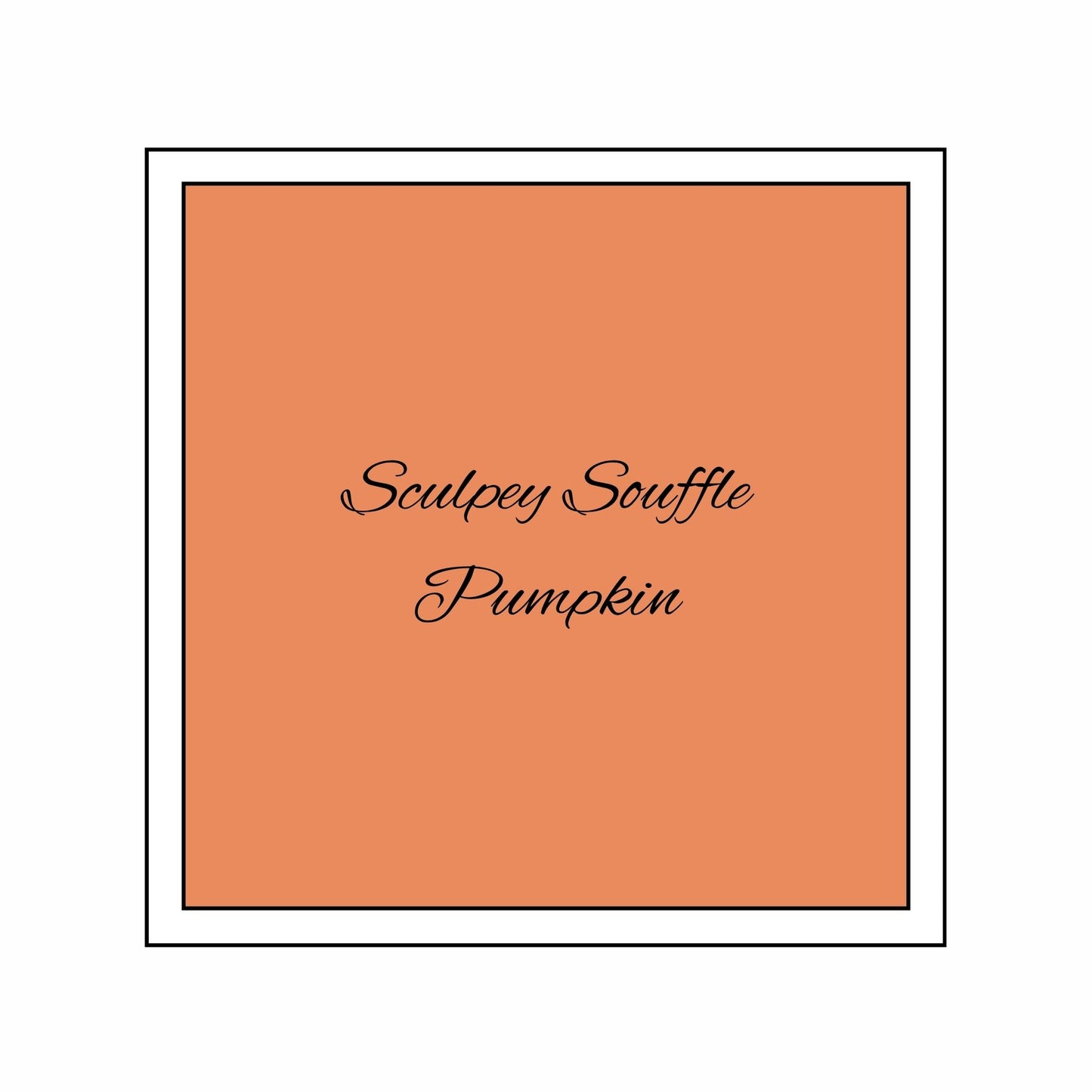 Sculpey Souffle Polymer Clay | 48g - 6033 in colour Pumpkin - colour swatch