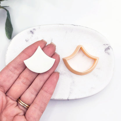 Shield crest clay cutter for jewellery makers and crafts