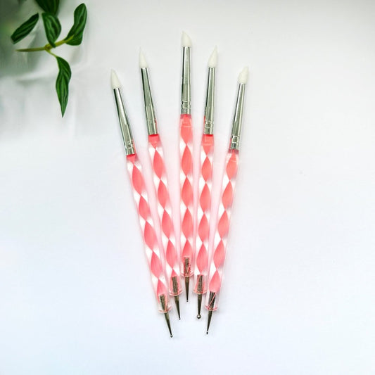 Silicone & Metal Ball Tool - Five Piece Set -