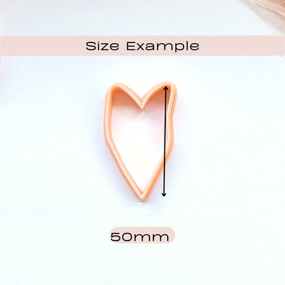 Heart-shaped clay cutter 