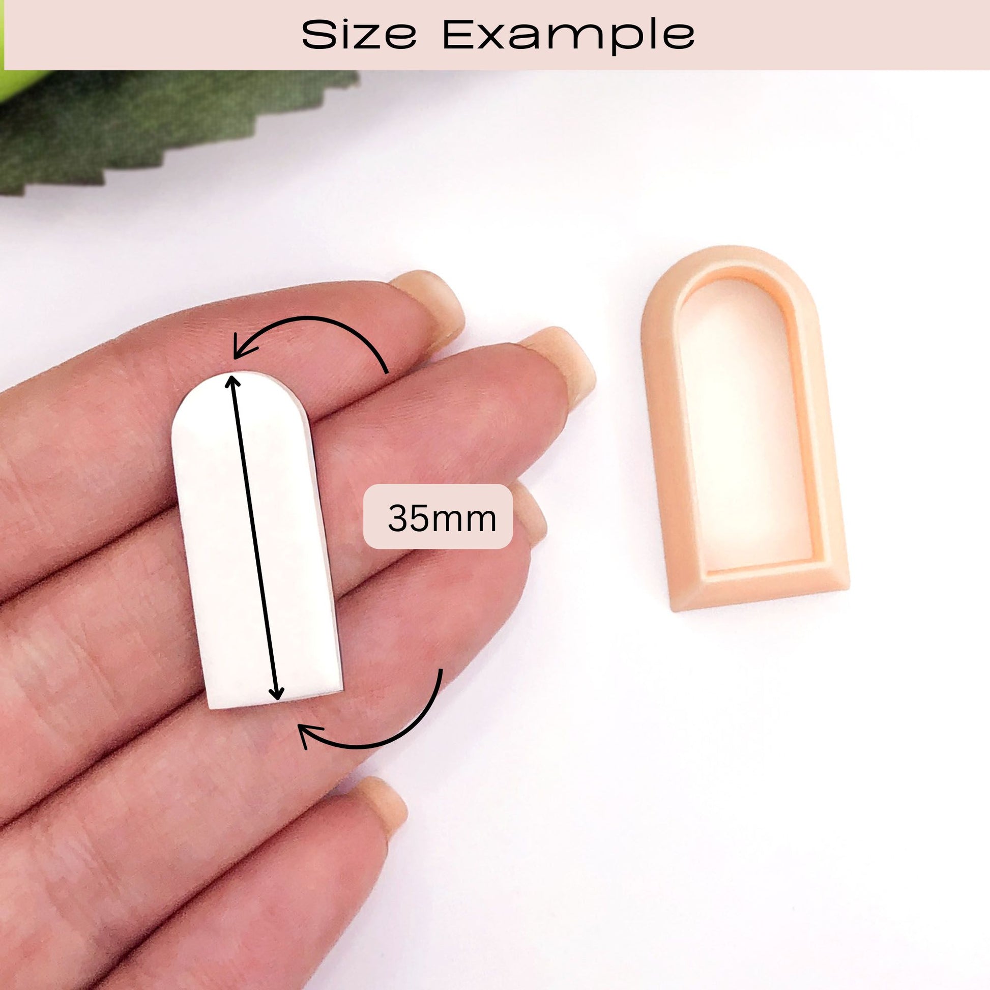 size example of arch slim clay cutter