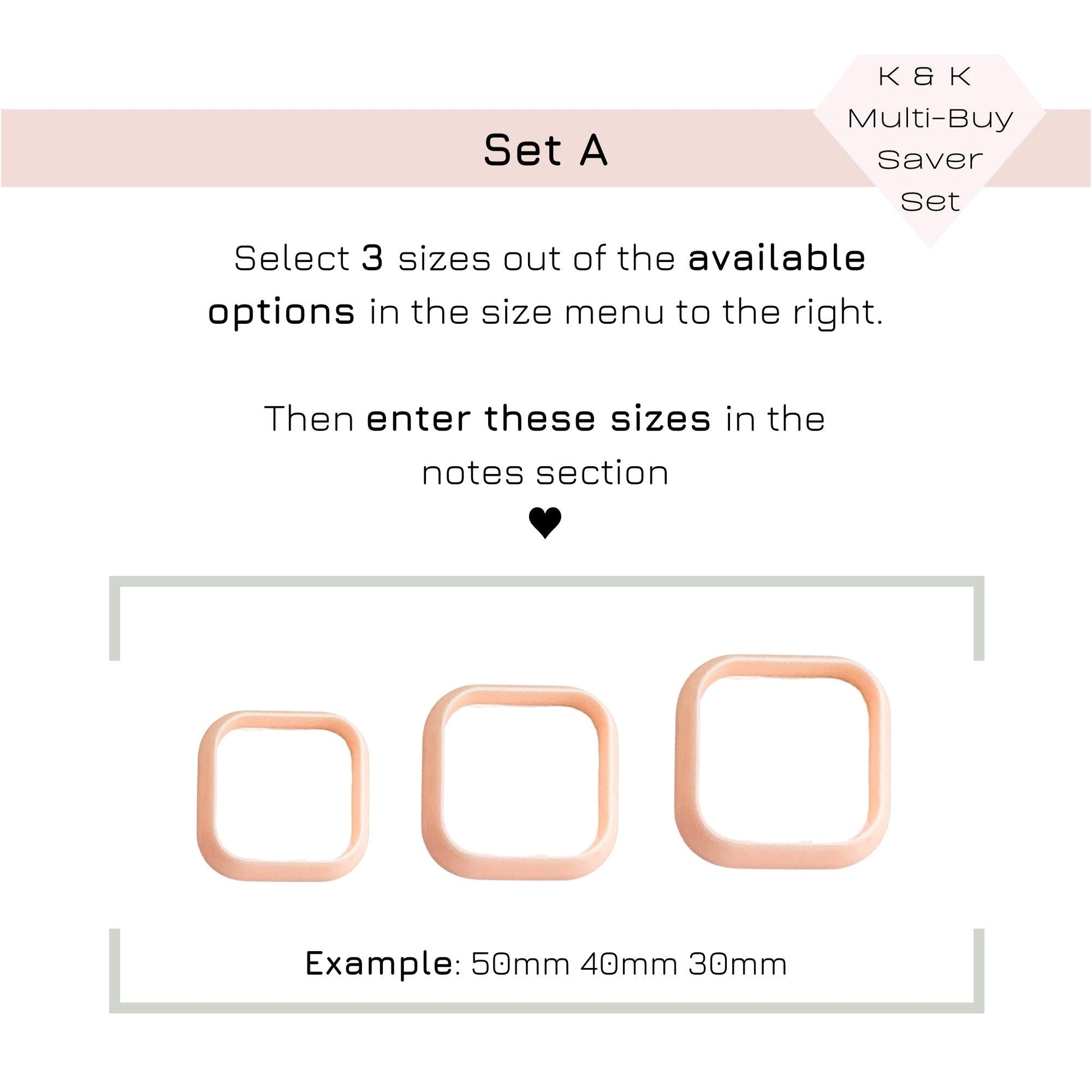 Soft Square Clay Cutter - 