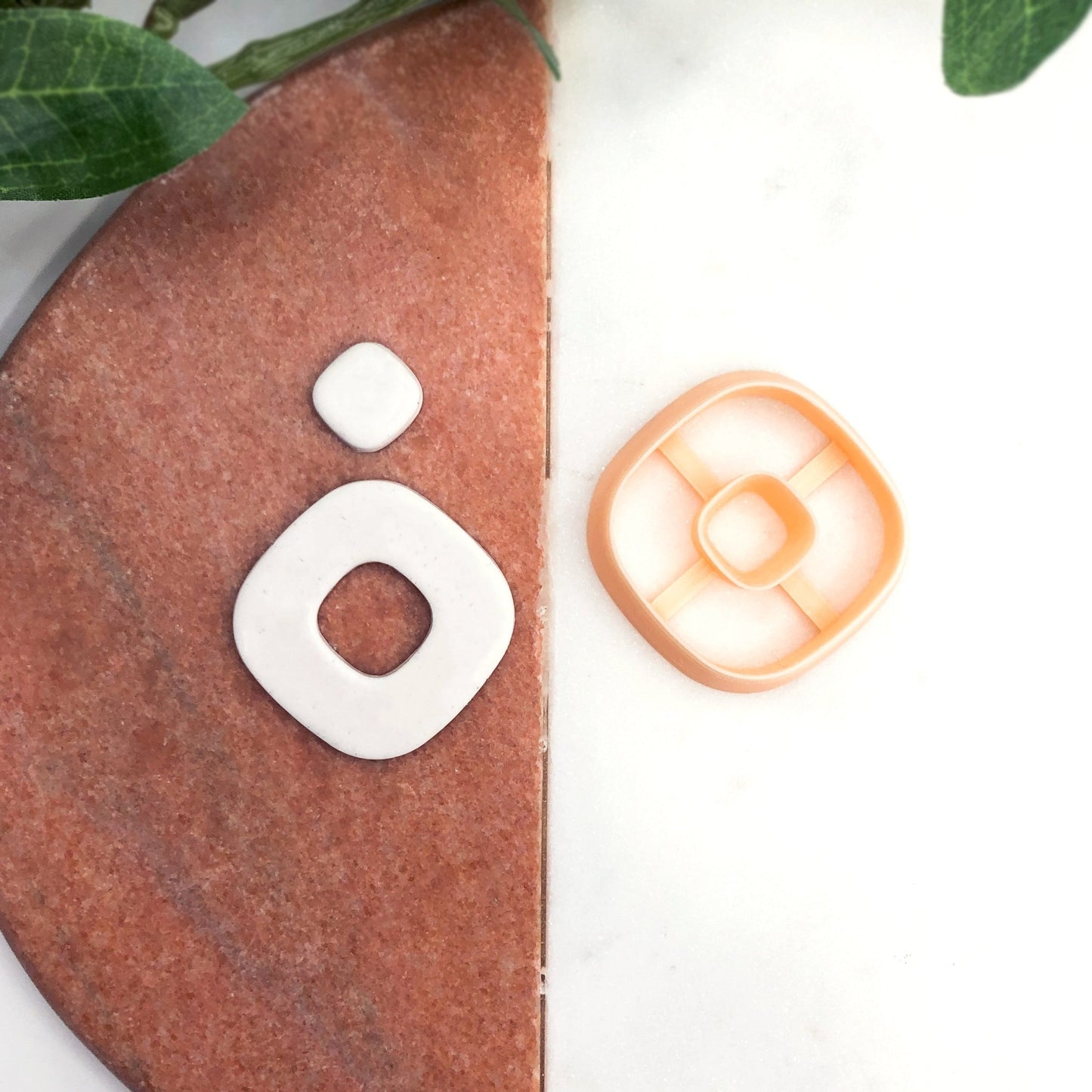 Rounded Square Donut Clay Cutter - for jewellery makers