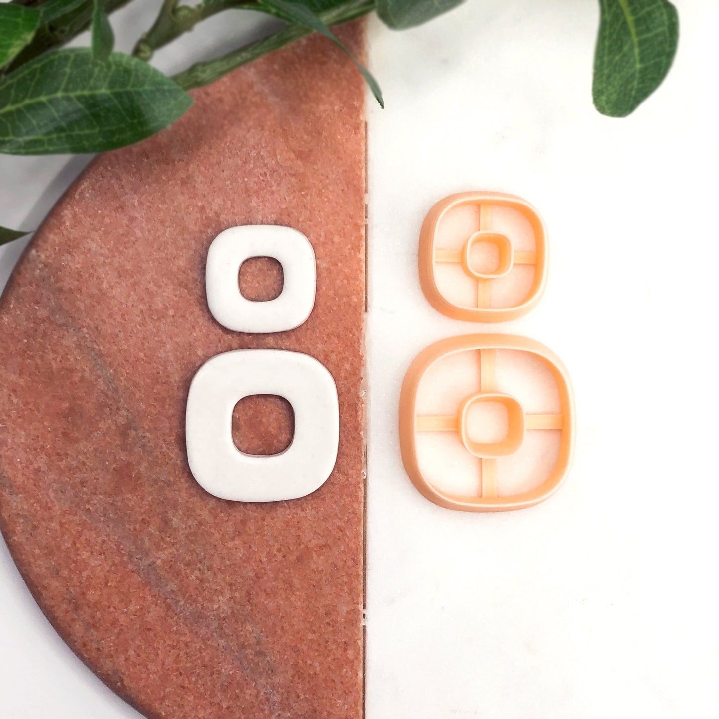 Rounded Square Donut Clay Cutter - for jewellery makers