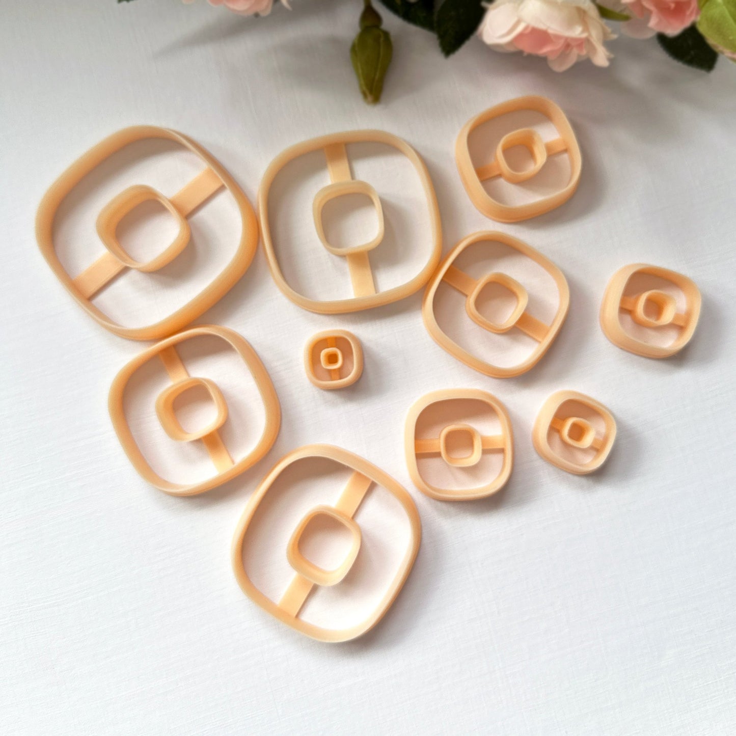 Rounded Square Donut Clay Cutter - for jewellery makers