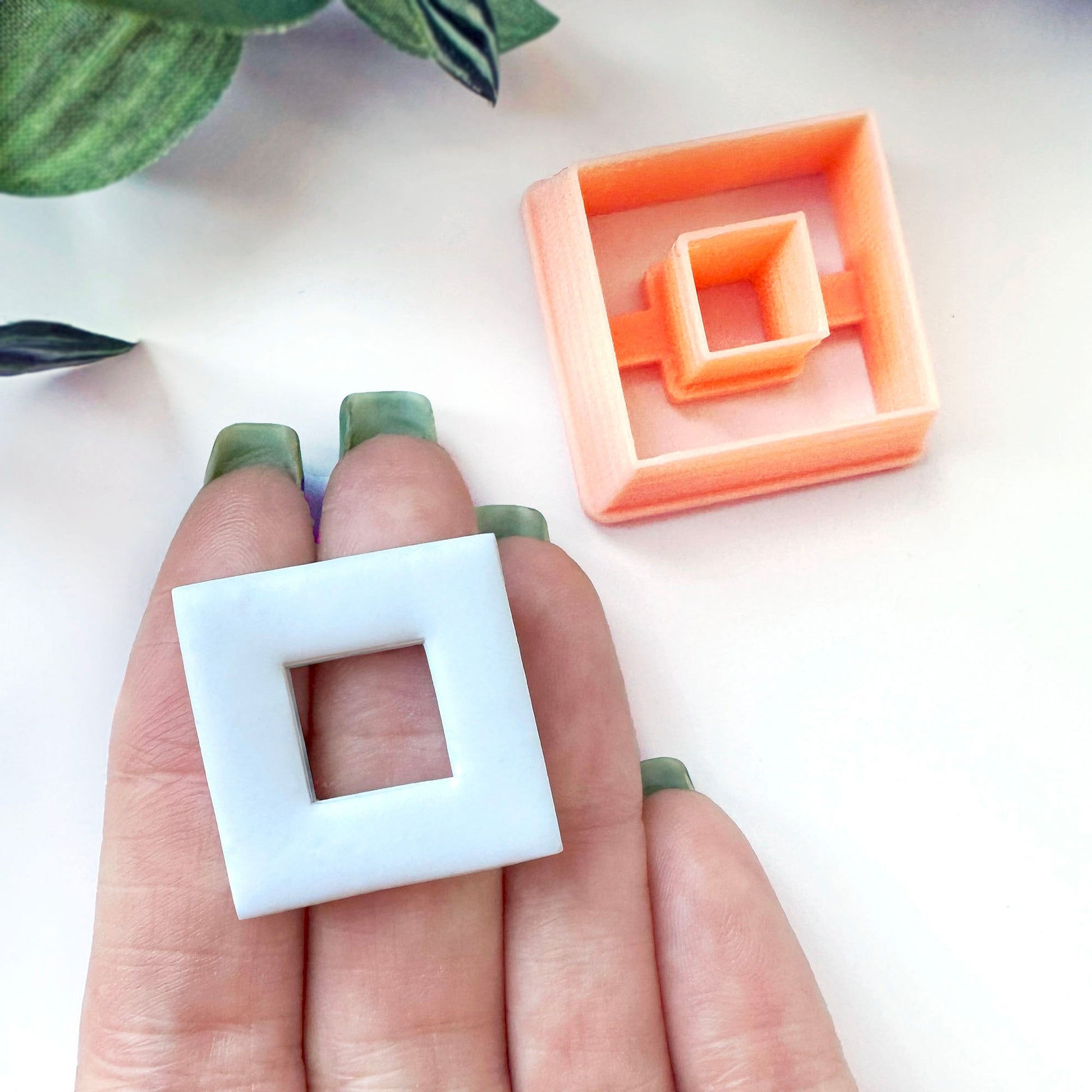 square donut clay cutter