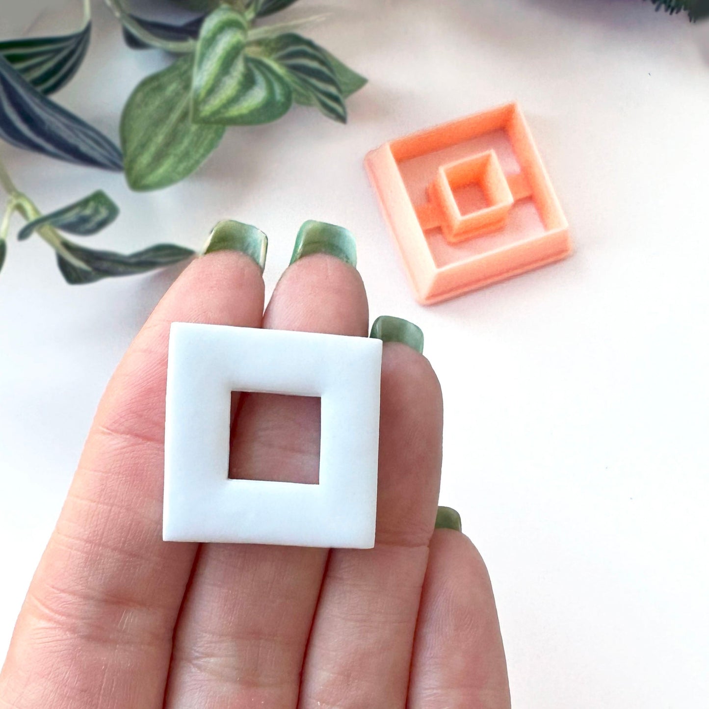 square donut clay cutter