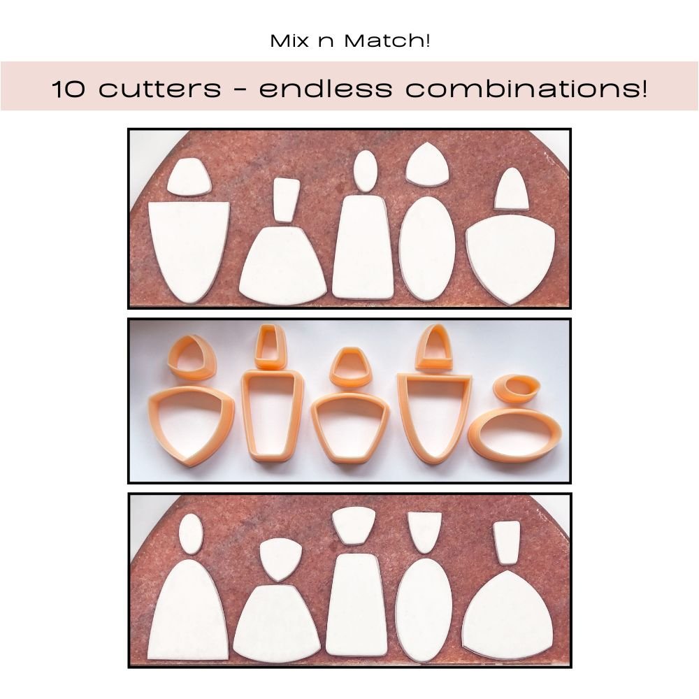 Starter Kit Clay Cutters | 10 Piece Beginners Set - 