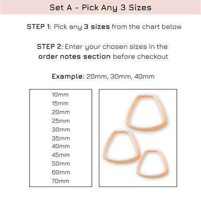 trapezium-clay-cutter-set-pick any 3 sizes