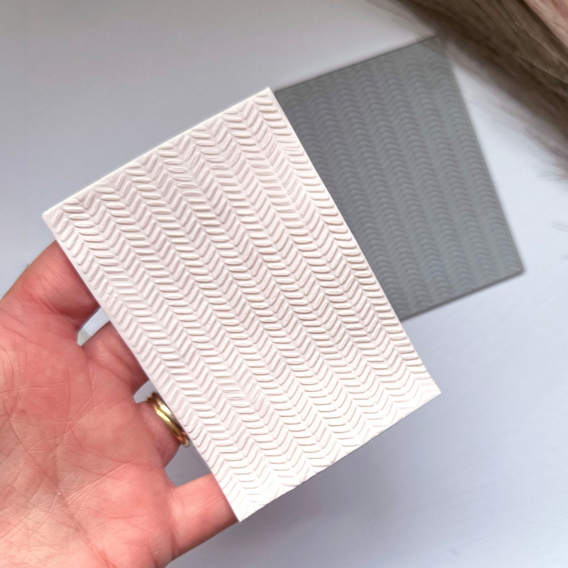 urban patterned texture stamp for polymer clay