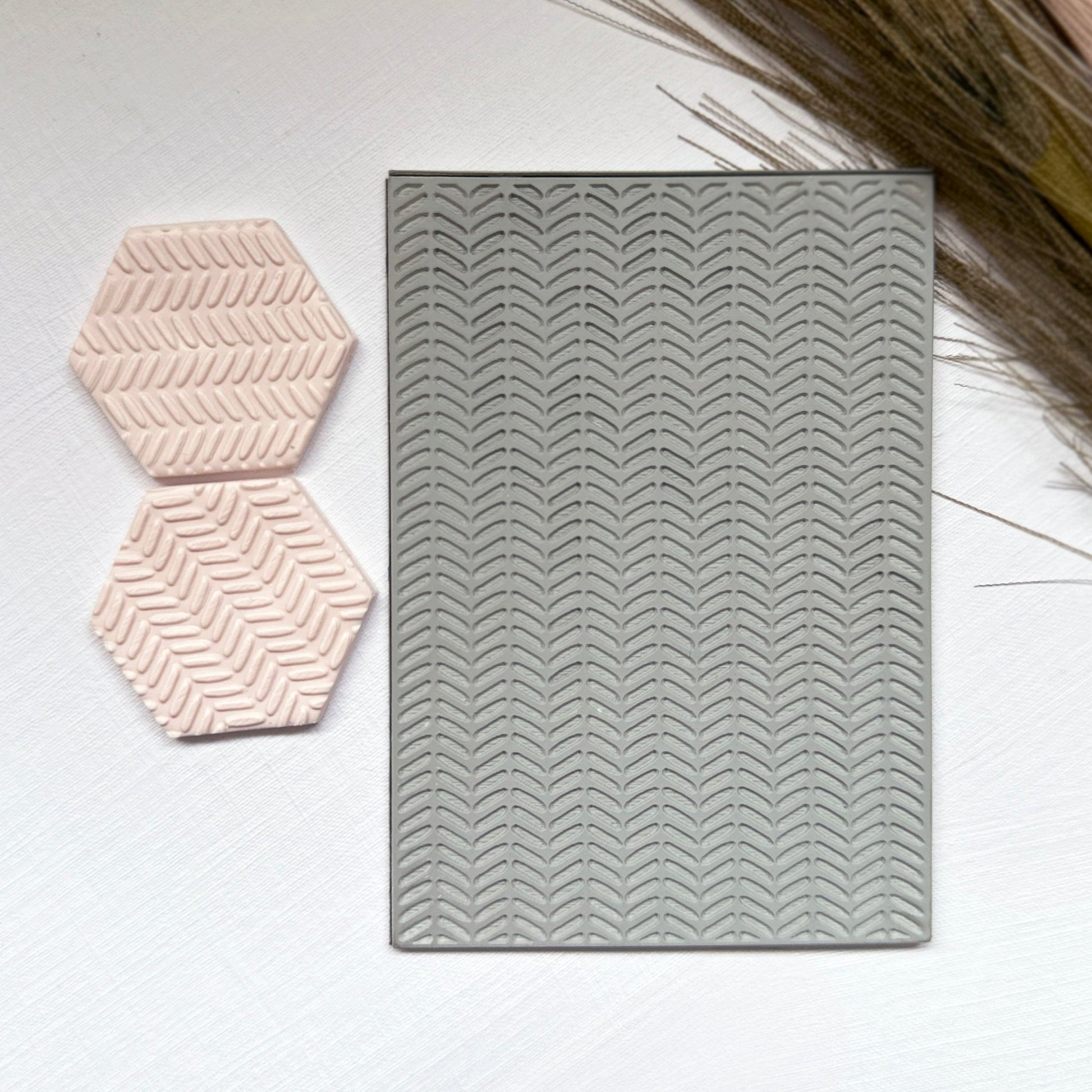 urban patterned texture stamp for polymer clay