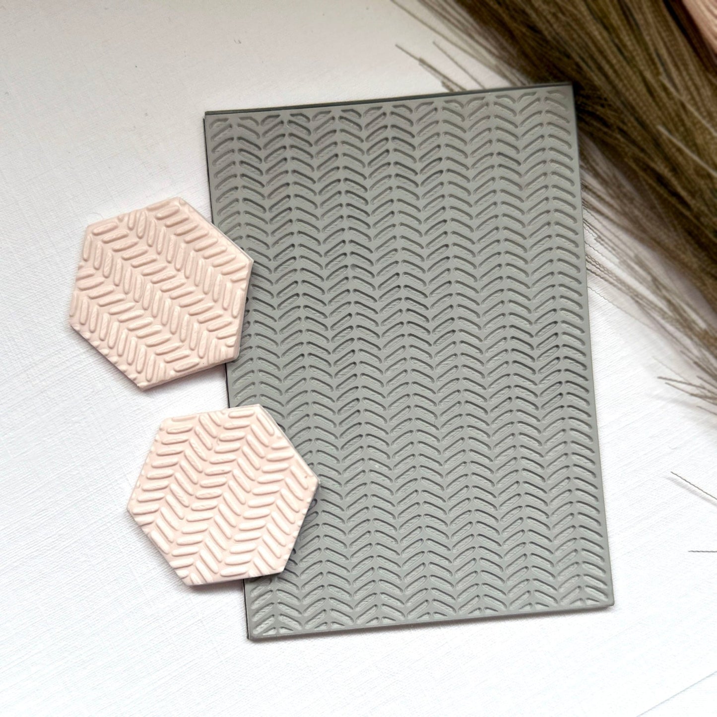 urban patterned texture stamp for polymer clay