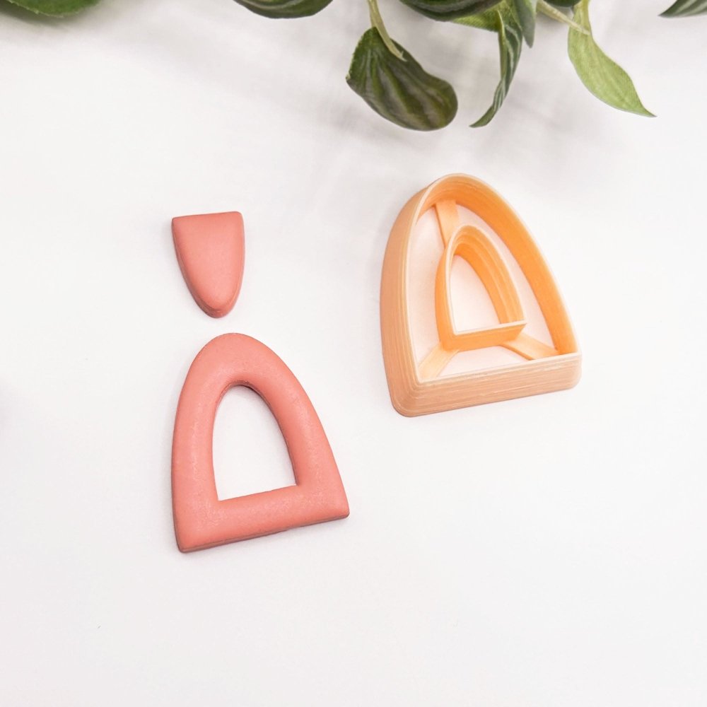 Arch Curved Donut Polymer Clay Cutter | Window Cut Out -