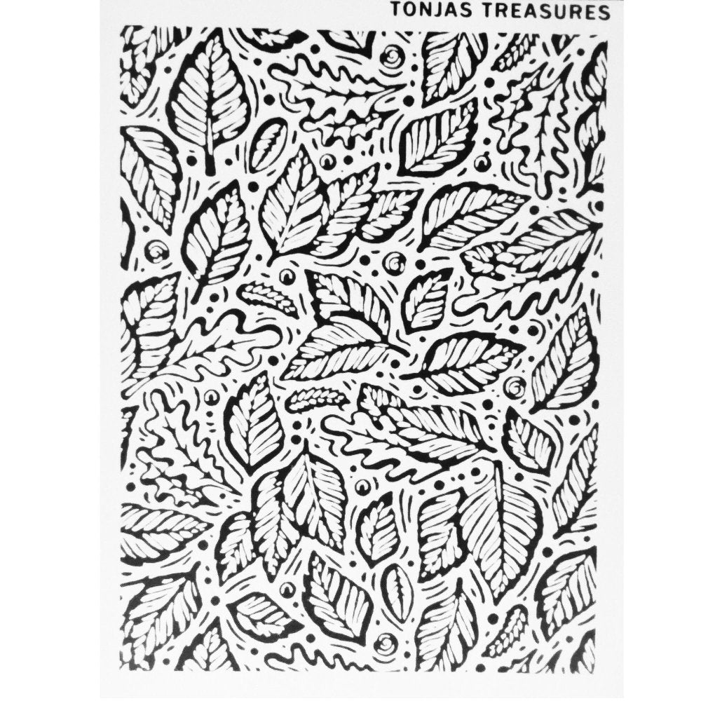Autumn Leaves Silkscreen Stencil | Polymer Clay | Leaf Fall -