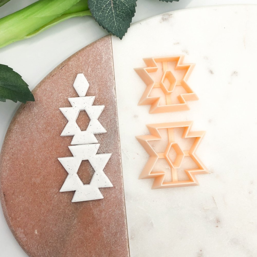 Aztec Donut Clay Cutter | Window Centre Cut Out -