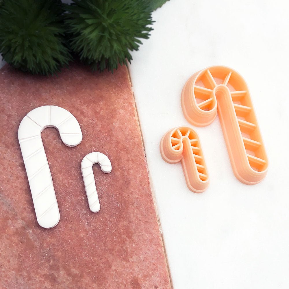 Candy Cane Polymer Clay Cutter | Christmas Theme -