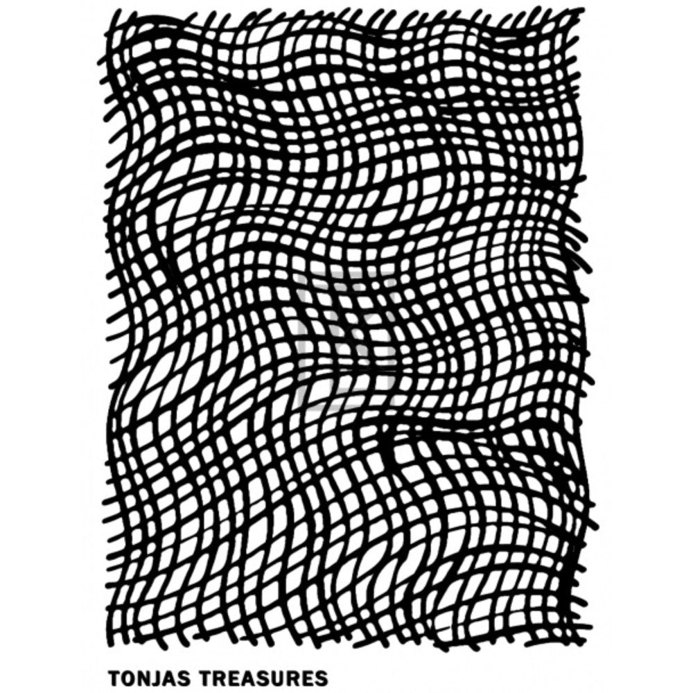 Cheesecloth Pattern Silkscreen Stencil for Polymer Clay -