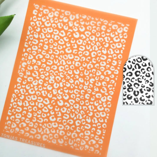 Cheetah Leopard Animal Print Silkscreen | Polymer Clay -