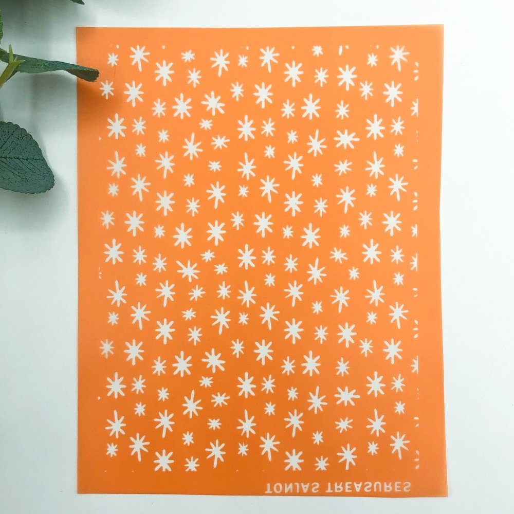 Christmas Snow Doodles Silkscreen -