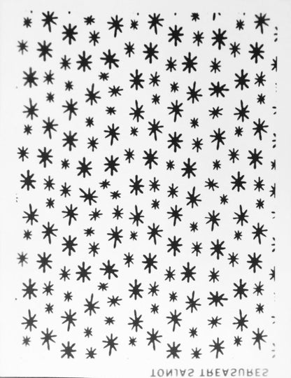 Christmas Snow Doodles Silkscreen -