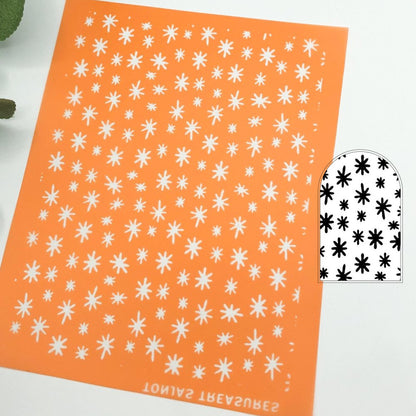 Christmas Snow Doodles Silkscreen -