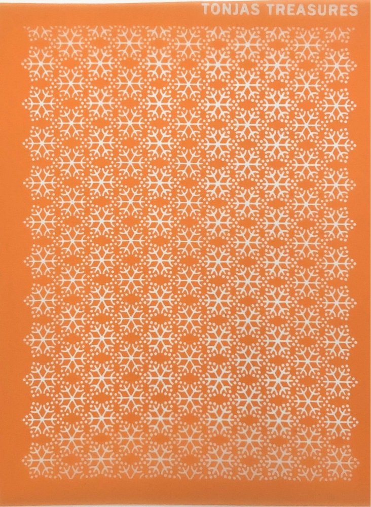 Christmas Snowflake Background Silkscreen -