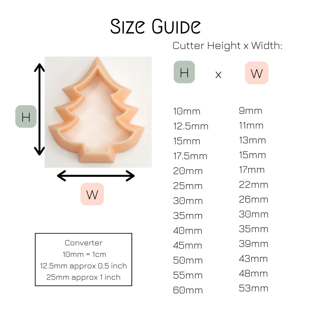 Christmas Tree Clay Cutter | Traditional Shape -