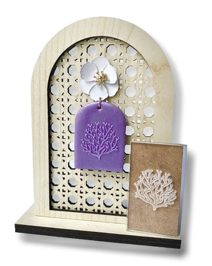 Coral Texture Stamp | Clear Acrylic Embossing Plate -