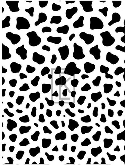 Cowhide Print Silkscreen | Animal Print Cow Hide -