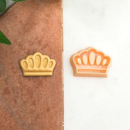 Crown Clay Cutter | Embossed Inner Stamp | King \ Queen -