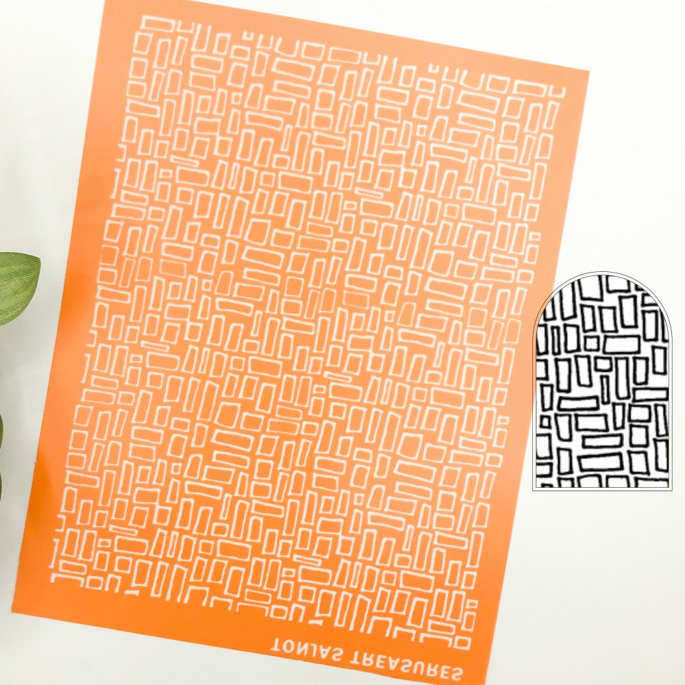 Falling Bricks Silkscreen | Mini Rectangles -