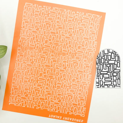 Falling Bricks Silkscreen | Mini Rectangles -