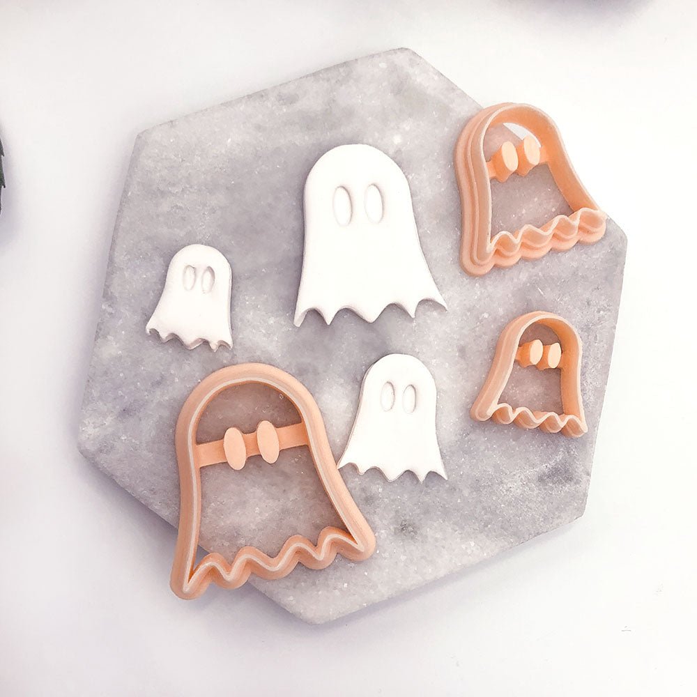 Ghost Cute Clay Cutter with Googly Eyes -