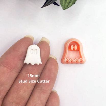 Ghost Cute Clay Cutter with Googly Eyes -