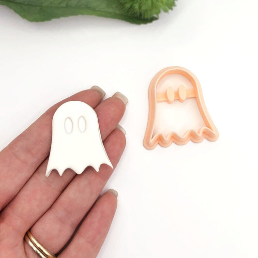 Ghost Cute Clay Cutter with Googly Eyes -