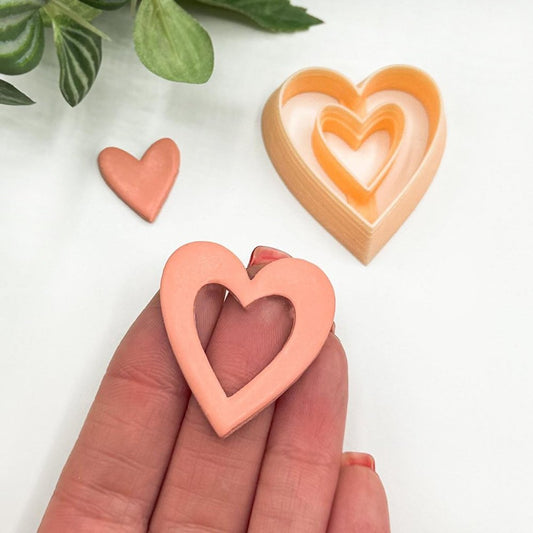 Heart Donut Clay Cutter | Window Cut Out - Kaly and Klay