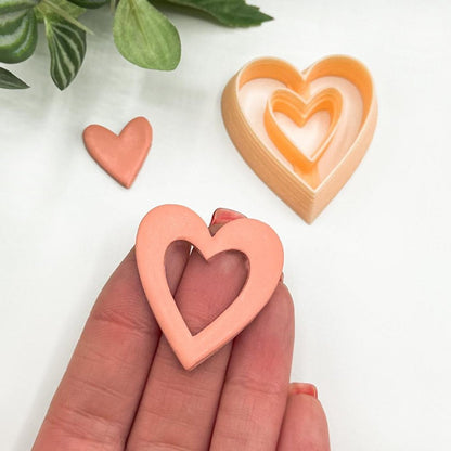 Heart Donut Clay Cutter | Window Cut Out -