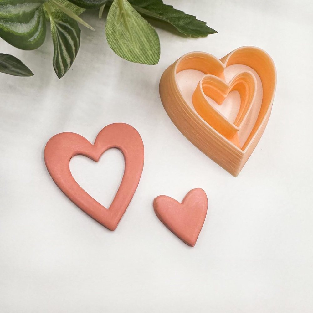 Heart Donut Clay Cutter | Window Cut Out -