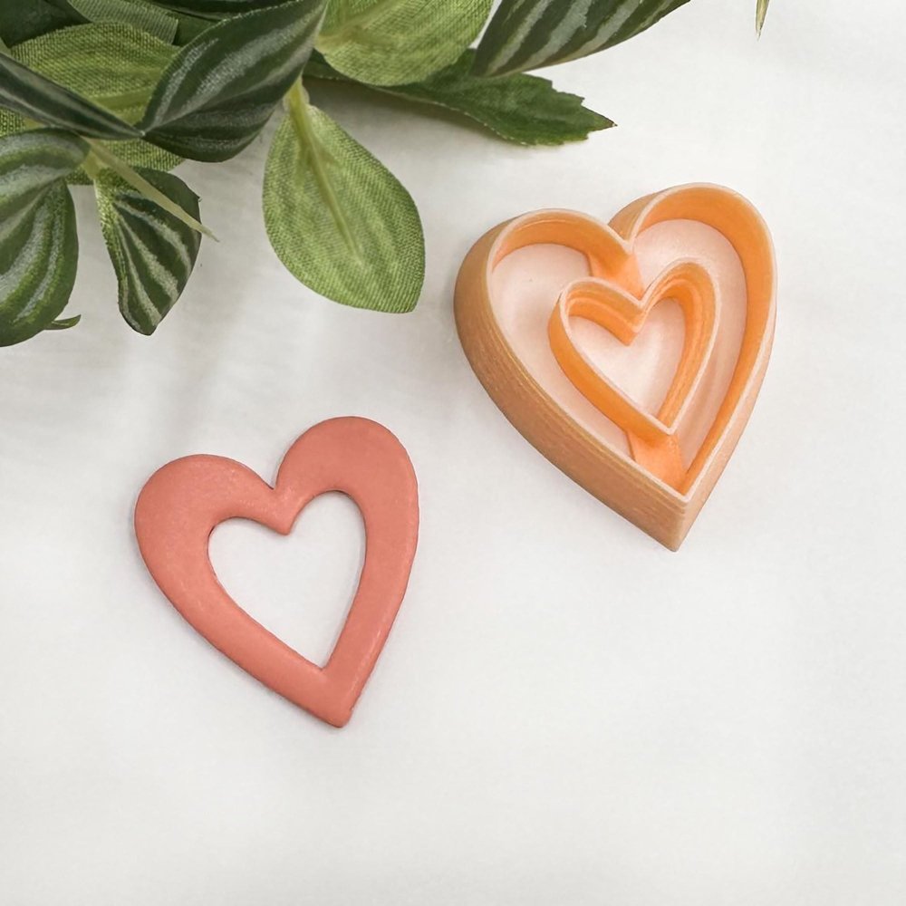 Heart Donut Clay Cutter | Window Cut Out -