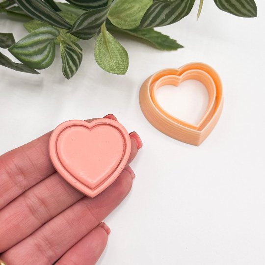 Heart Frame | Boarder Polymer Clay Cutter -