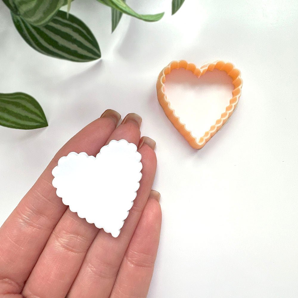 Heart Scalloped Edge Clay Cutter | Valentines -