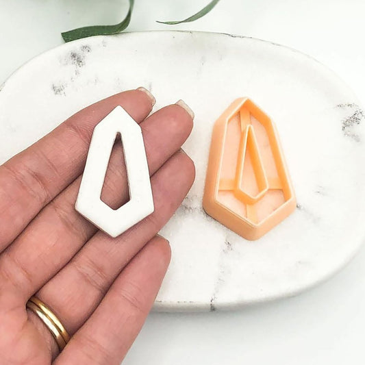 Jewel Donut Clay Cutter | Long Trapezium - Kaly and Klay