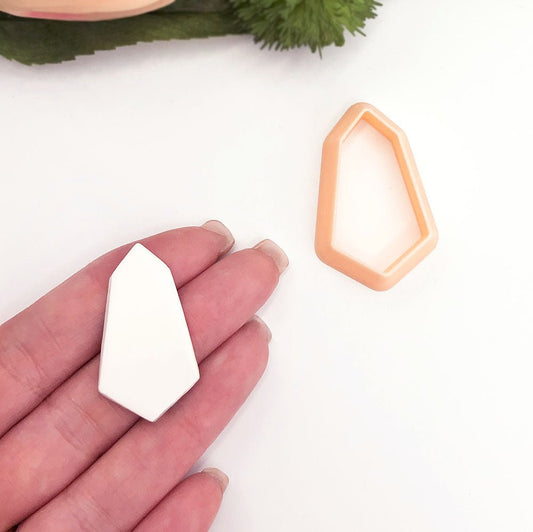 Jewel Gem Shape Clay Cutter | Long Diamond Trapezium -